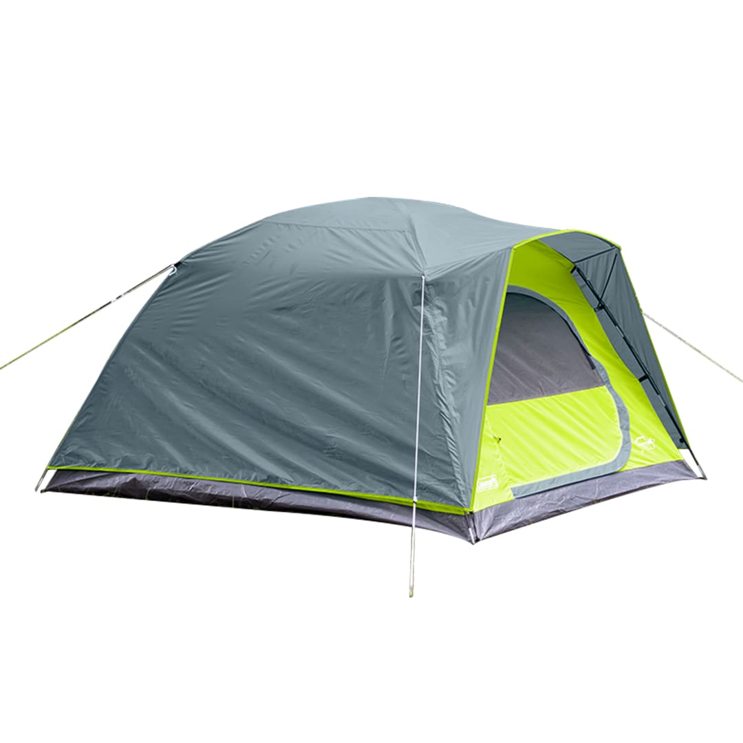 Coleman® Casa de Campaña Amazonia, Sistema WeatherTec™, Impermeable, para 6 personas, Gris Con Verde