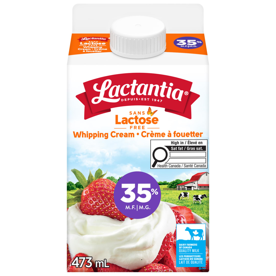 Lactantia Lactose Free Whipping Cream 35%, 473mL
