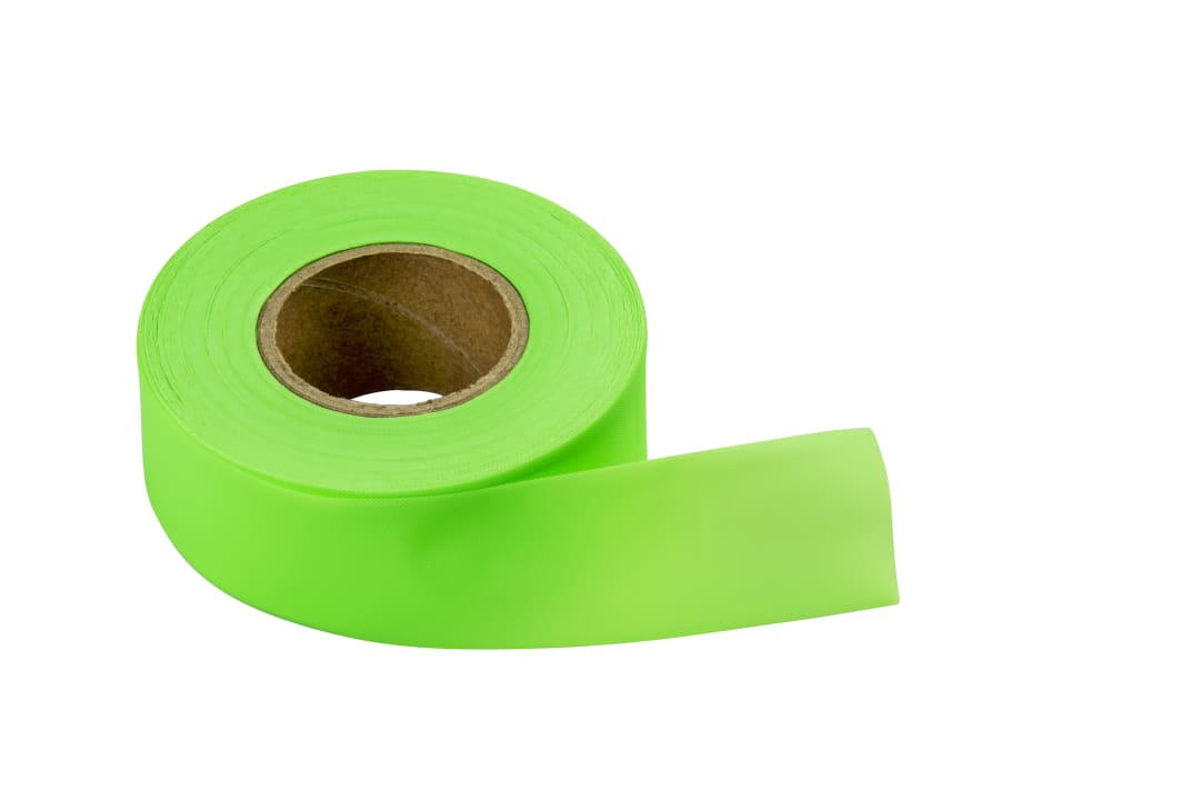 Flag Tape-150ft.x1-3/16in. Lime Fluorescent