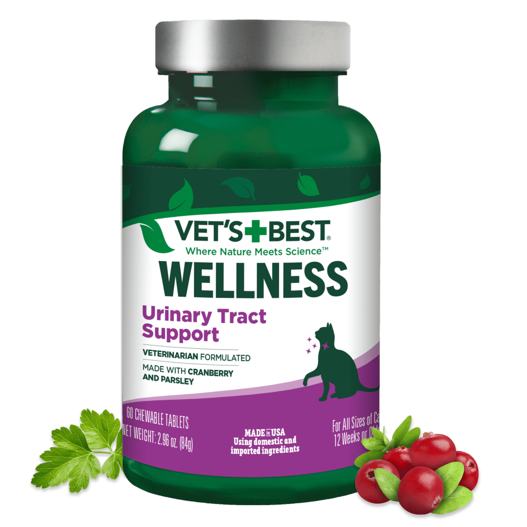 Vet's Best Cat Urinary Tract Support Chewables | Supports A Healthy Urinary Tract in Cats | 60 Chewable Tablets