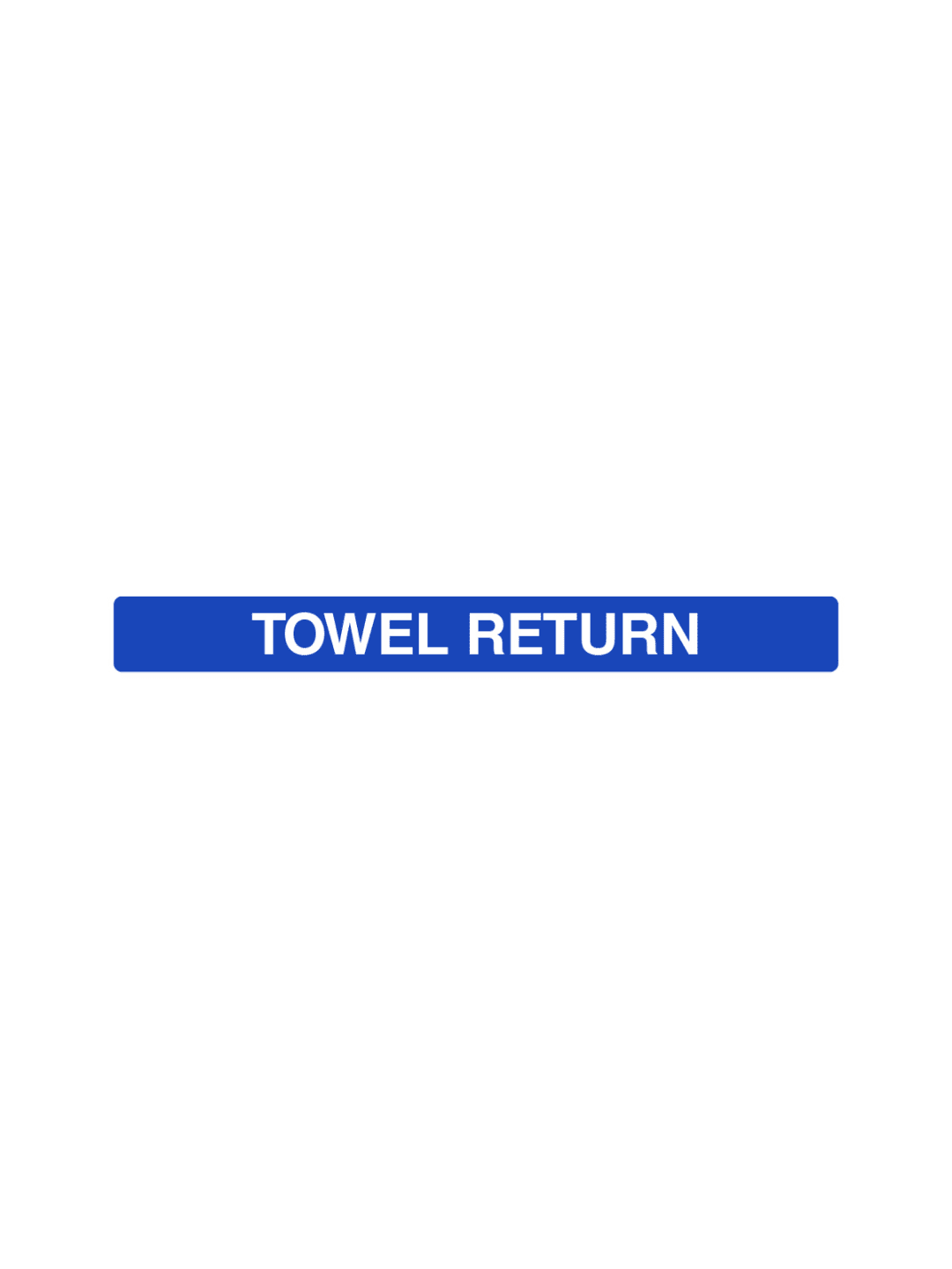  AURA - Label - Towel Return - Blue-White