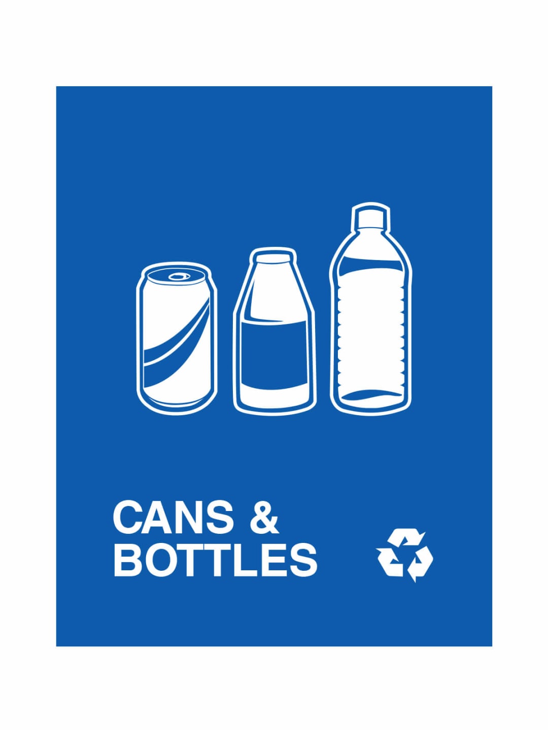  ASPYRE - Sign - Cans &amp; Bottles - Blue