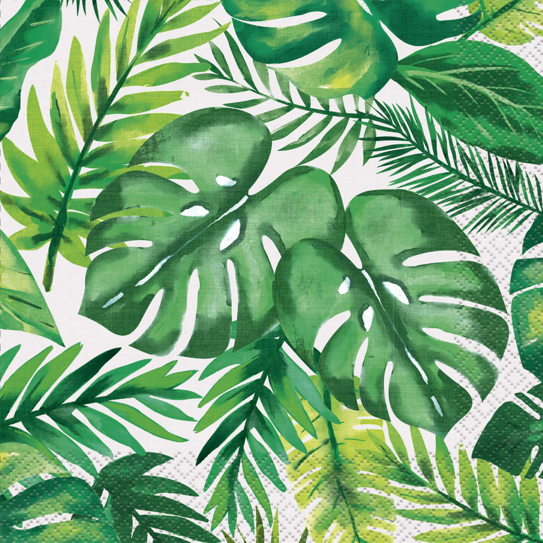 Palm Tropical Luau Luncheon Napkins, 16ct