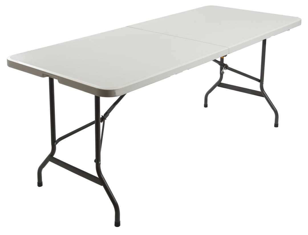 IndestrucTable® Classic Folding Table, Platinum Granite - 30" x 72" Bi-Fold
