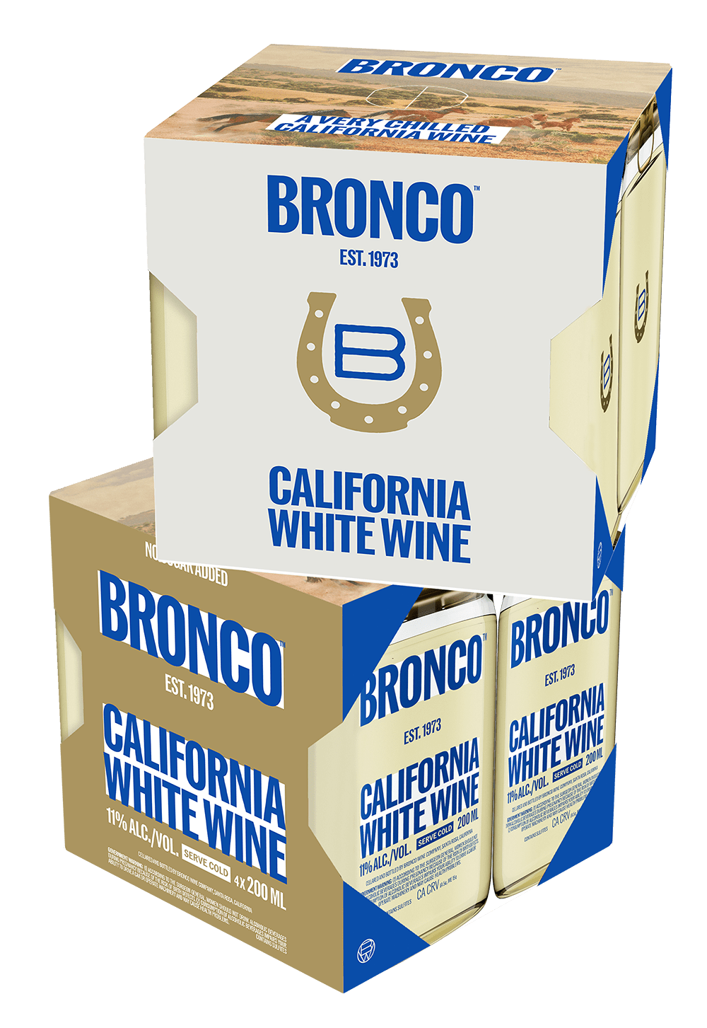 Bronco 1973 CaliforniaWhite Wine 200ml 4 PK
