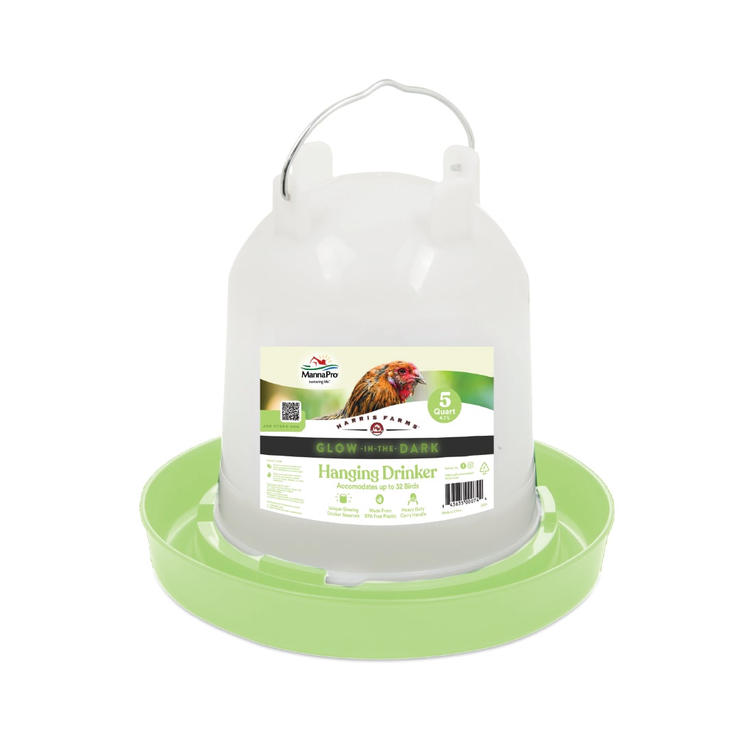 Harris Farms 5 Quart Glow In the Dark Poultry Drinker - Lime Green