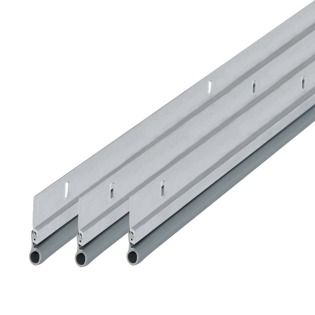 01438 - 36 in. x 84 in. Silver Flat-design Aluminum and Vinyl Screw-on Top and Sides Door Seal Kit