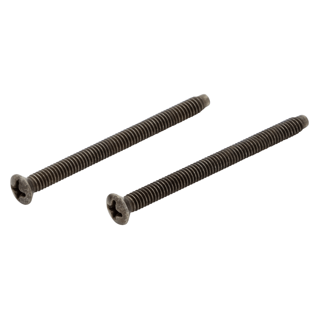 Thick Door Flat Head Screws for Levers in Satin Nickel, Polished Chrome or Satin Chrome Finish