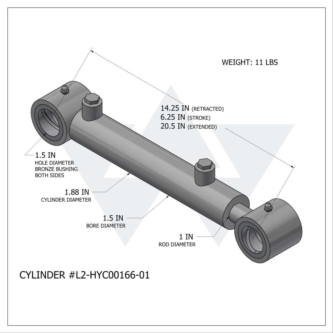 Wastebuilt® Replacement for Labrie Helping Hand Grab Cylinder (1.5" X 1" X 6.25")