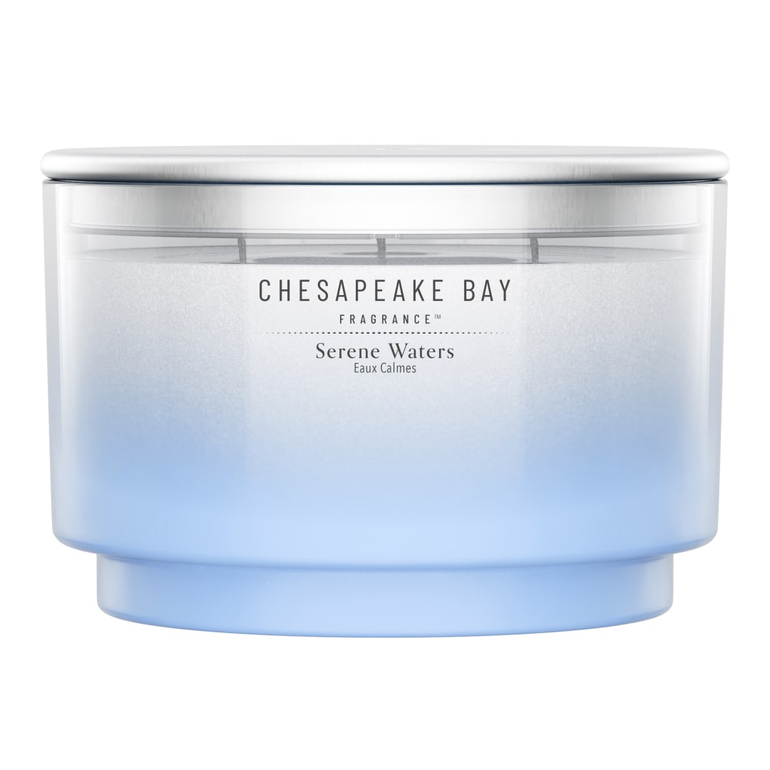 Chesapeake Bay Vela perfumada | Vela de 3 mechas | Serene Waters | Regalos perfectos para mujeres