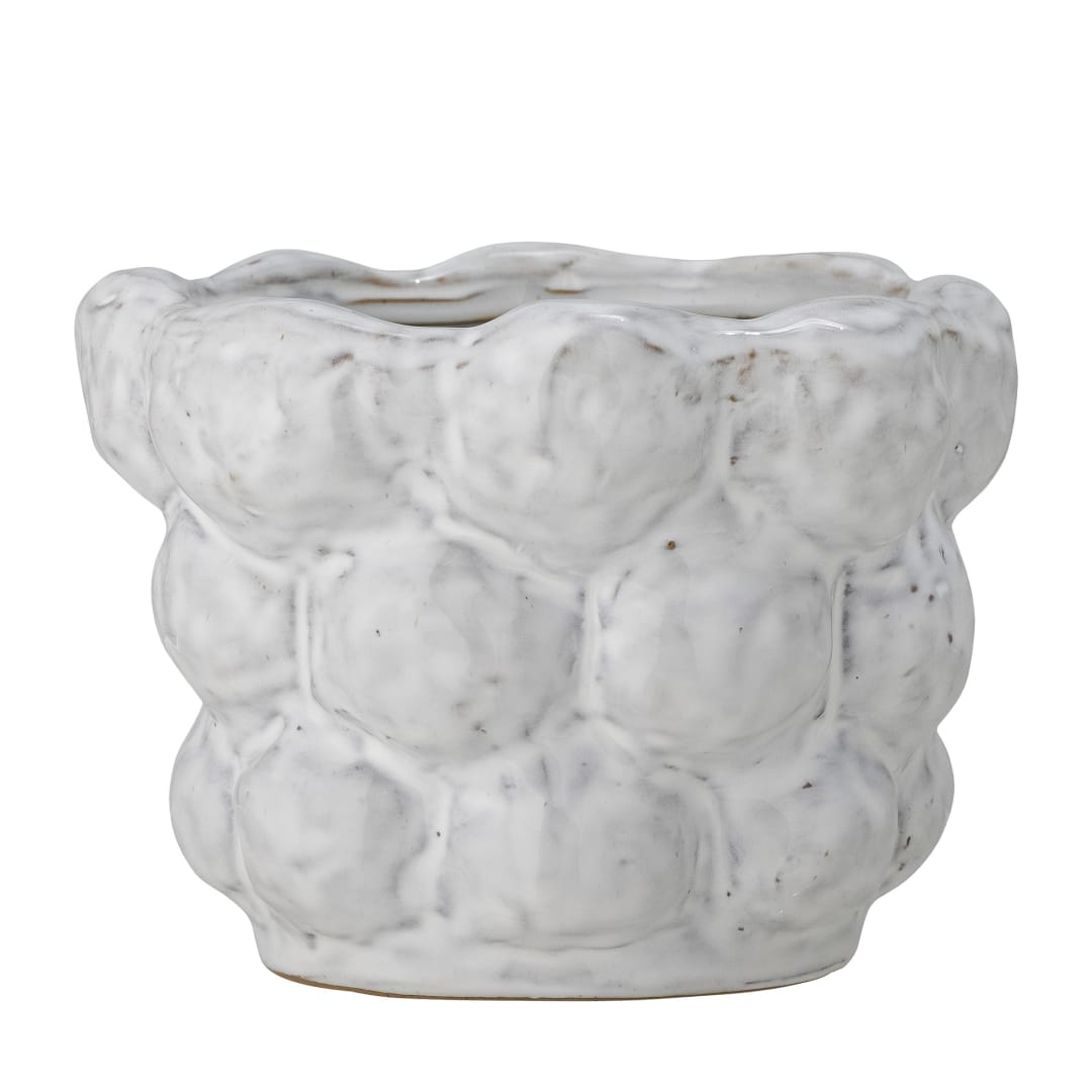 82057630 - Dieter Flowerpot, White, Stoneware STOCK: 159