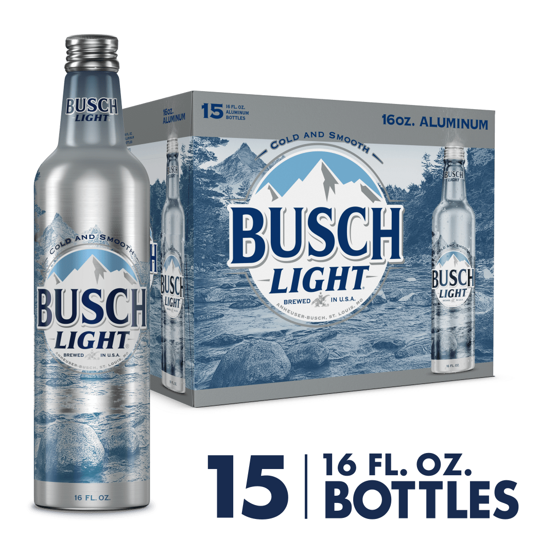Busch Light Beer 15 - 16 fl oz Bottles