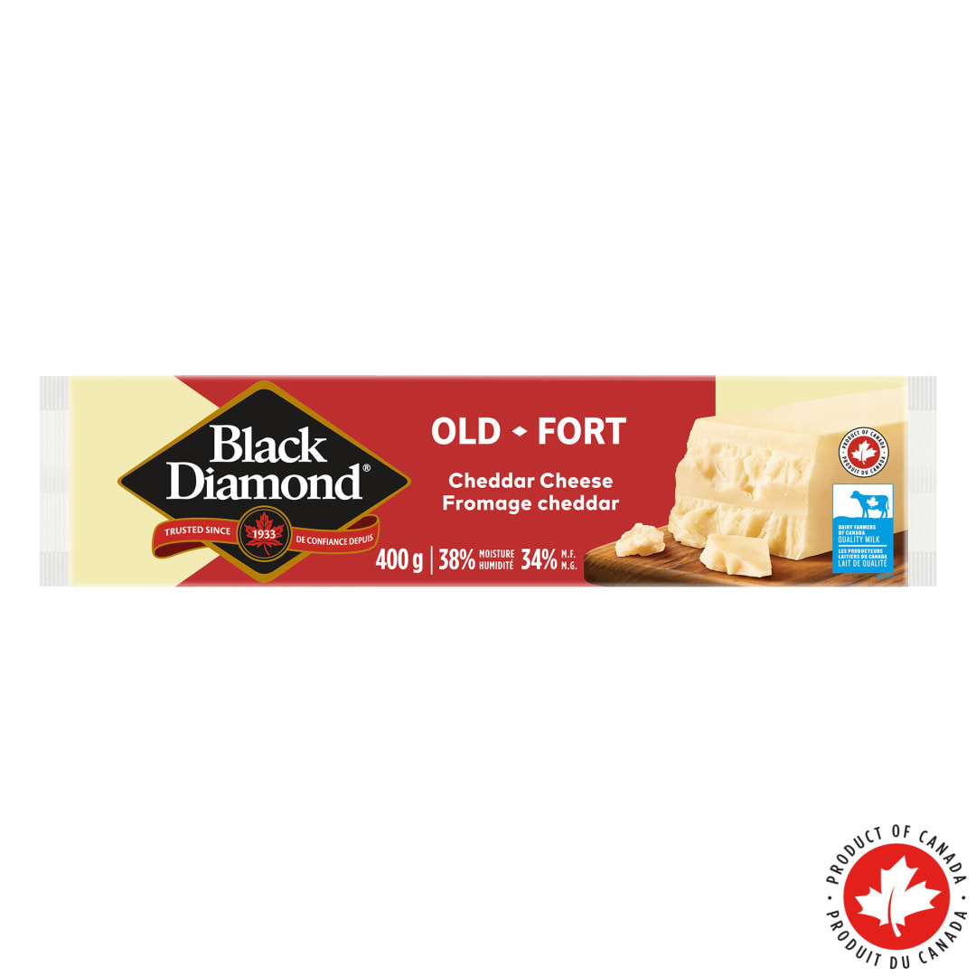 Black Diamond Old White Cheddar Cheese Bar, 400g