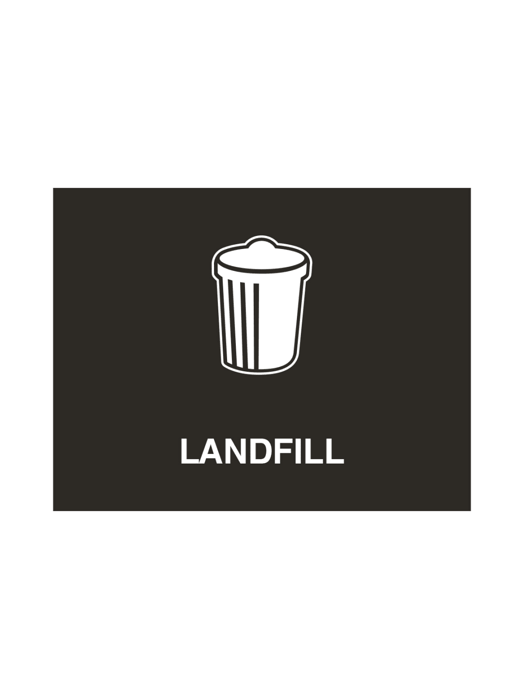  VISION - Sign - Landfill - Black