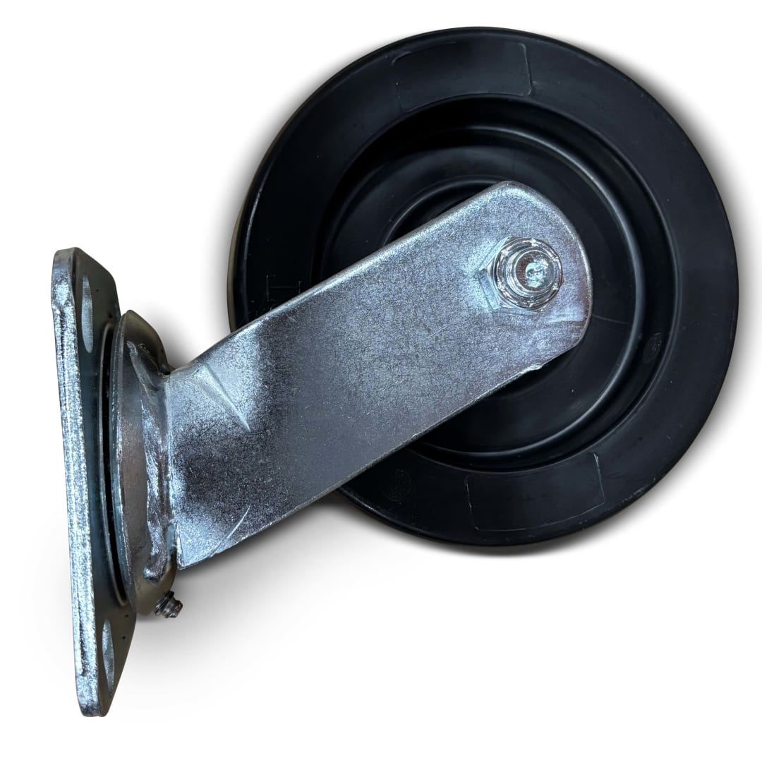 Wastebuilt® Replacement for Compactor Parts 6X2 Polyolefin Caster, Swivel Zinc Plate