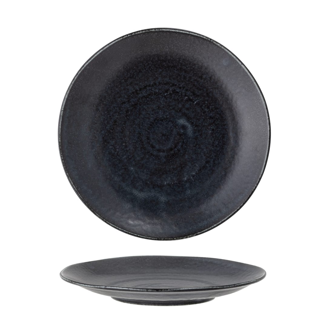 82049323 - Yoko Plate, Black, Porcelain STOCK: 8