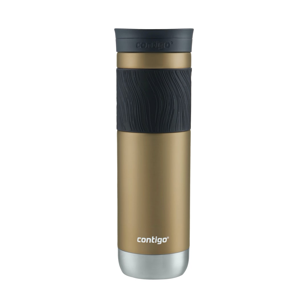 Contigo® Vaso Térmico Byron 2.0, de Acero Inoxidable, con Tapa SNAPSEAL™, y Agarre Texturizado, 710 ml, Dorado