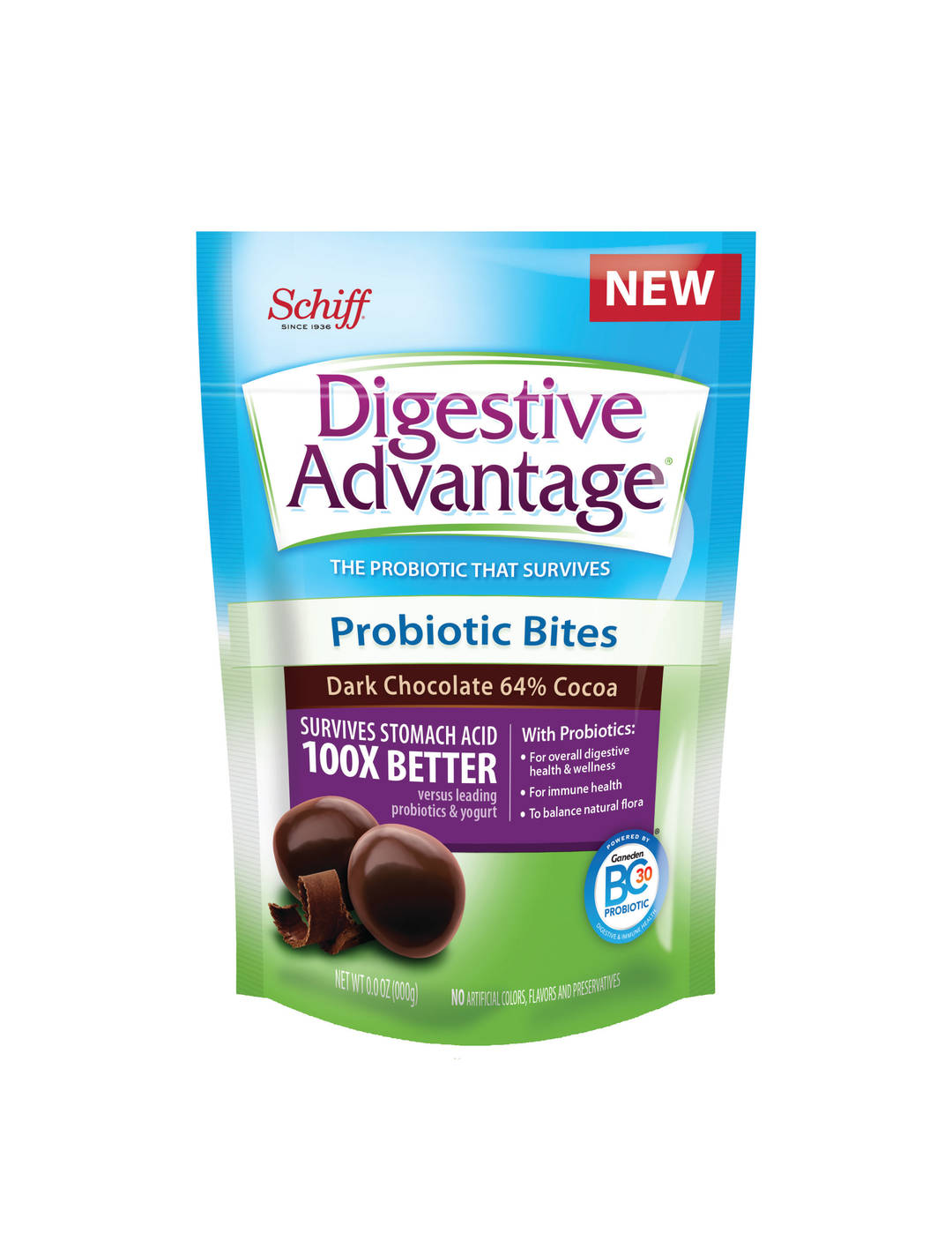 DIGESTIVE ADVANTAGE® Probiotic Chocolate Bites PDQ 24/50 ct. - COSTCO,SAMS,BJs