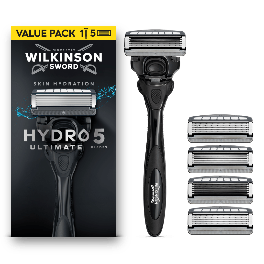 Wilkinson Sword Hydro 5 Ultimate Men’s 1 Razor + 5 Blade Refills pack