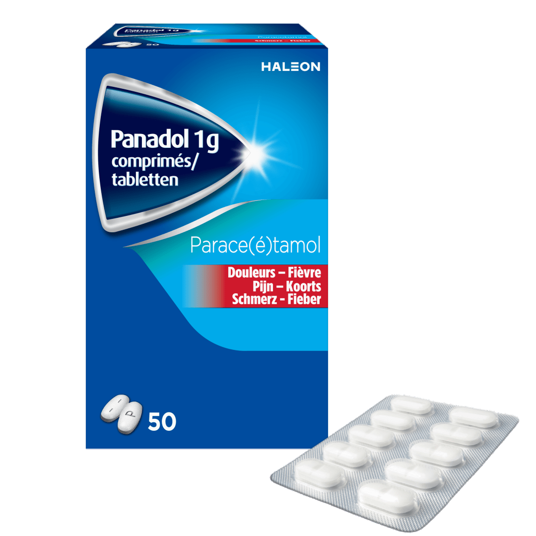 Panadol 1g Paracetamol, 50 comprimés