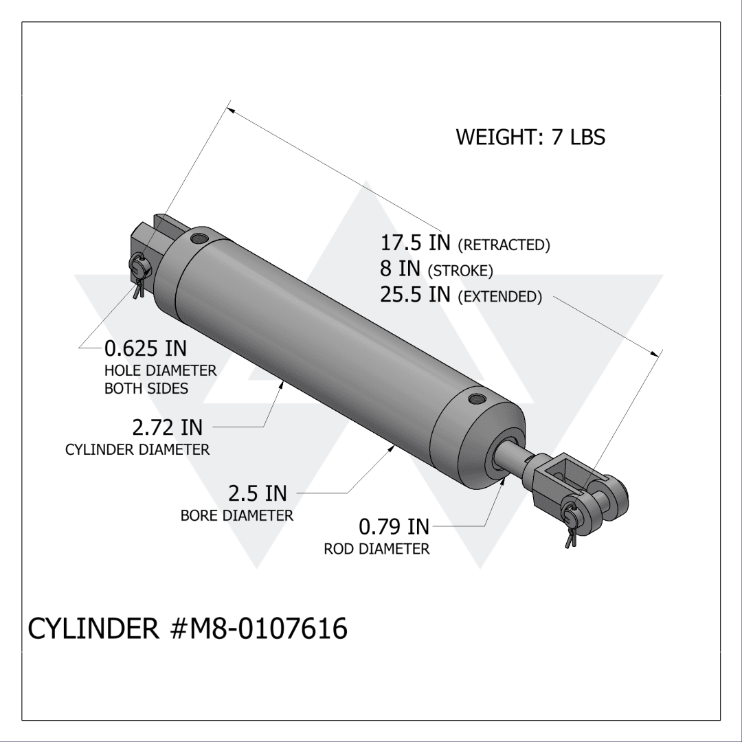 Wastebuilt® Replacement for McNeilus Canopy Air Cylinder