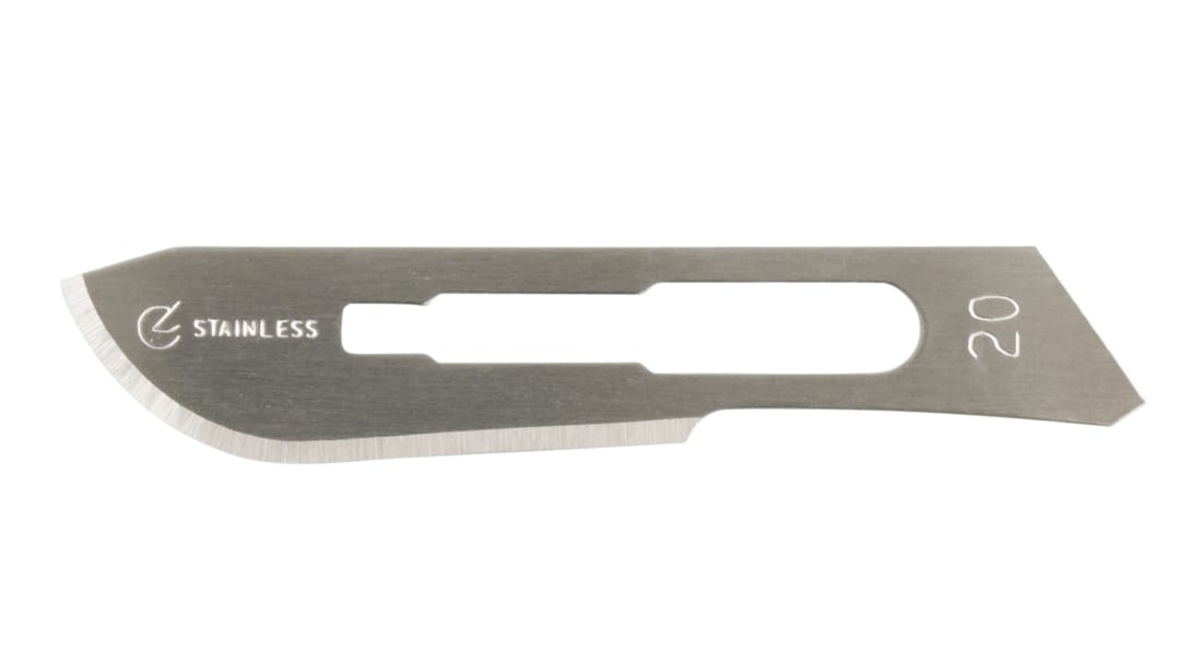 KRUUSE Stainless Steel Scalpel Blade, No 20, Sterile