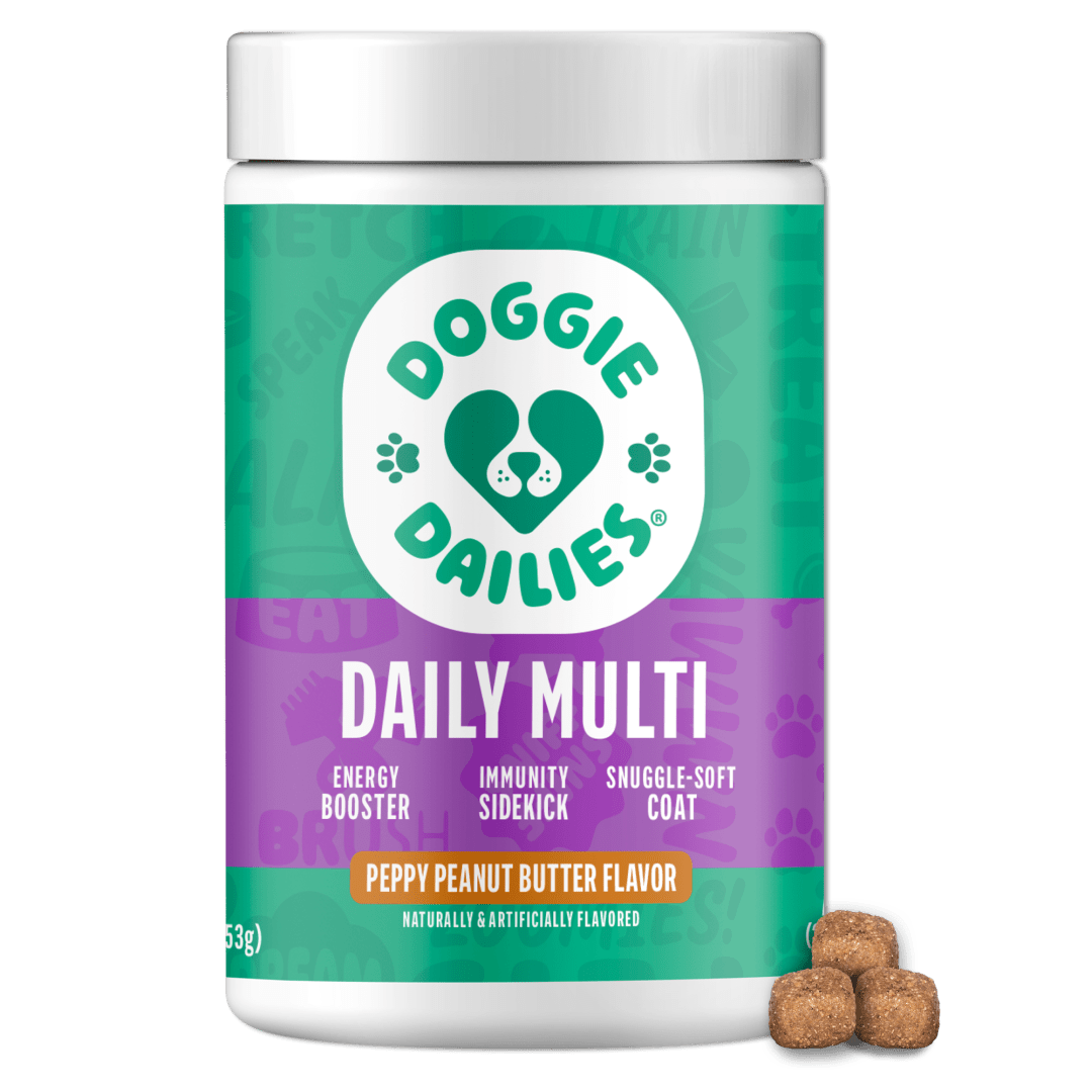 Doggie Dailies 5 in 1 Multivitamin for Dogs, 225 Soft Chews, Dog Multivitamin for Skin and Coat Health, Joint Health, Improved Digestion, Antioxidants, Support a Healthy Immune System