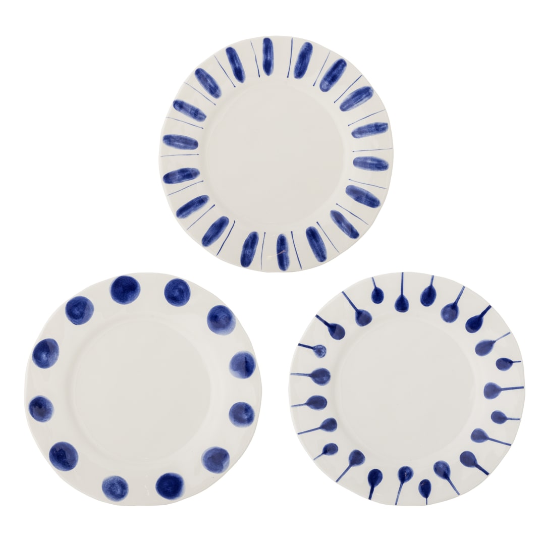 82072670 - Linora Plate, Blue, Stoneware STOCK: 300
