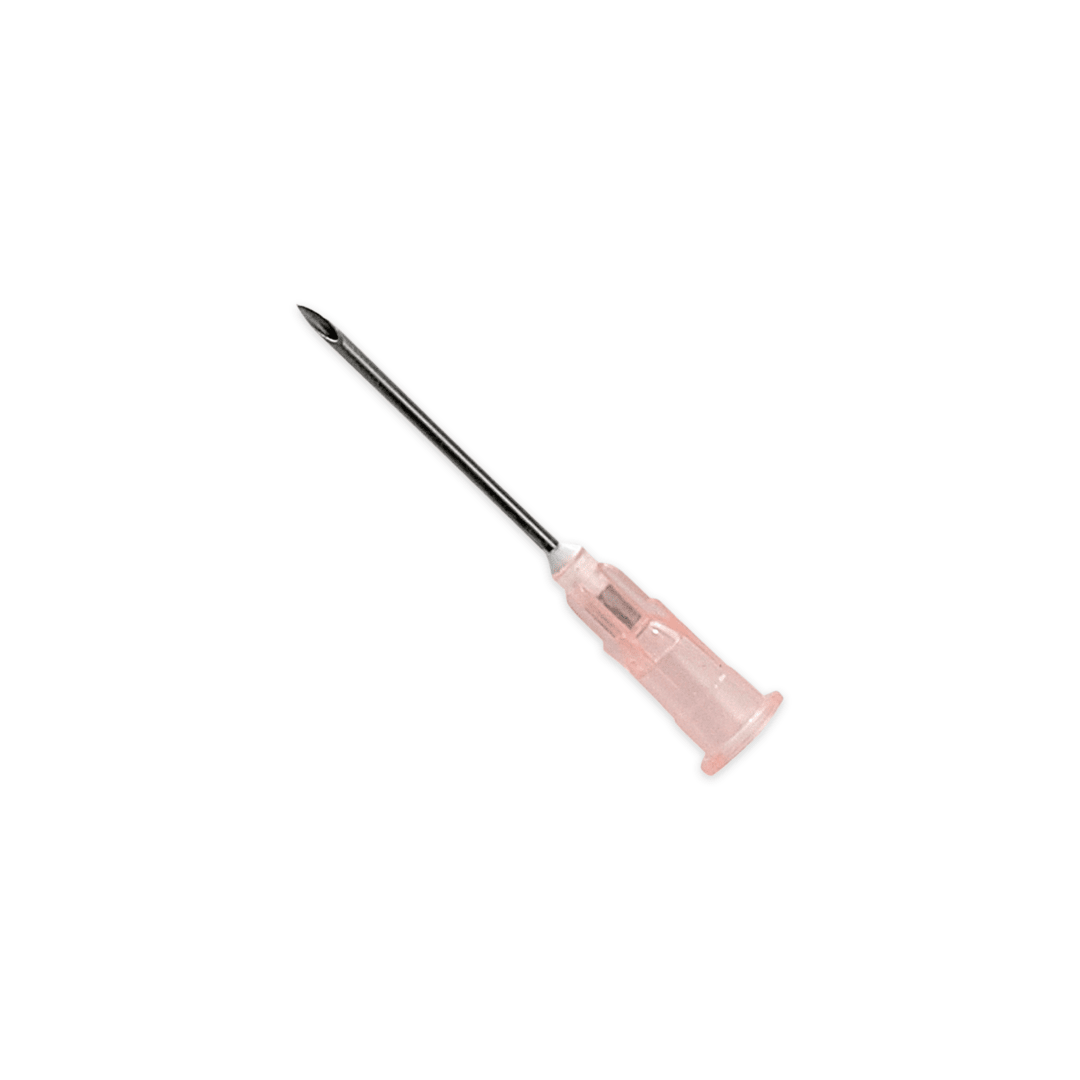 KRUUSE Vet Hypodermic Needle, Pink, 18G x 1″ (1.20 x 25mm), Sterile