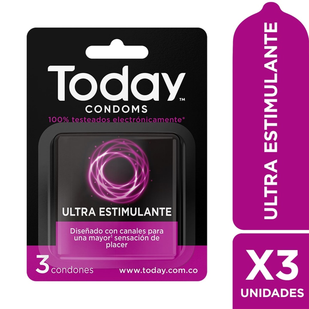Today Condoms Ultra Estimulante x3 und