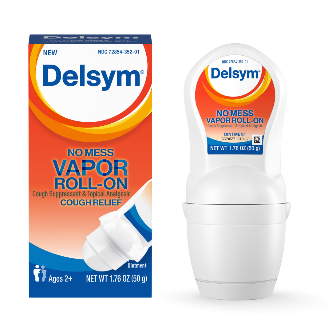 DELSYM Chest Rub - No Mess Vapor Roll- On 24/1.76 oz.
