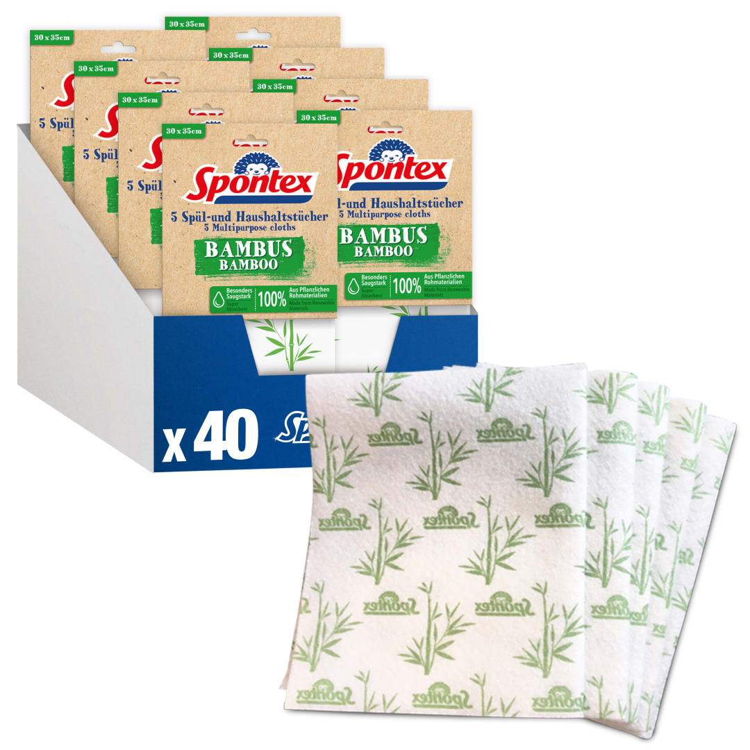 Spontex Spültuch Bambus Draining Mat 40pk