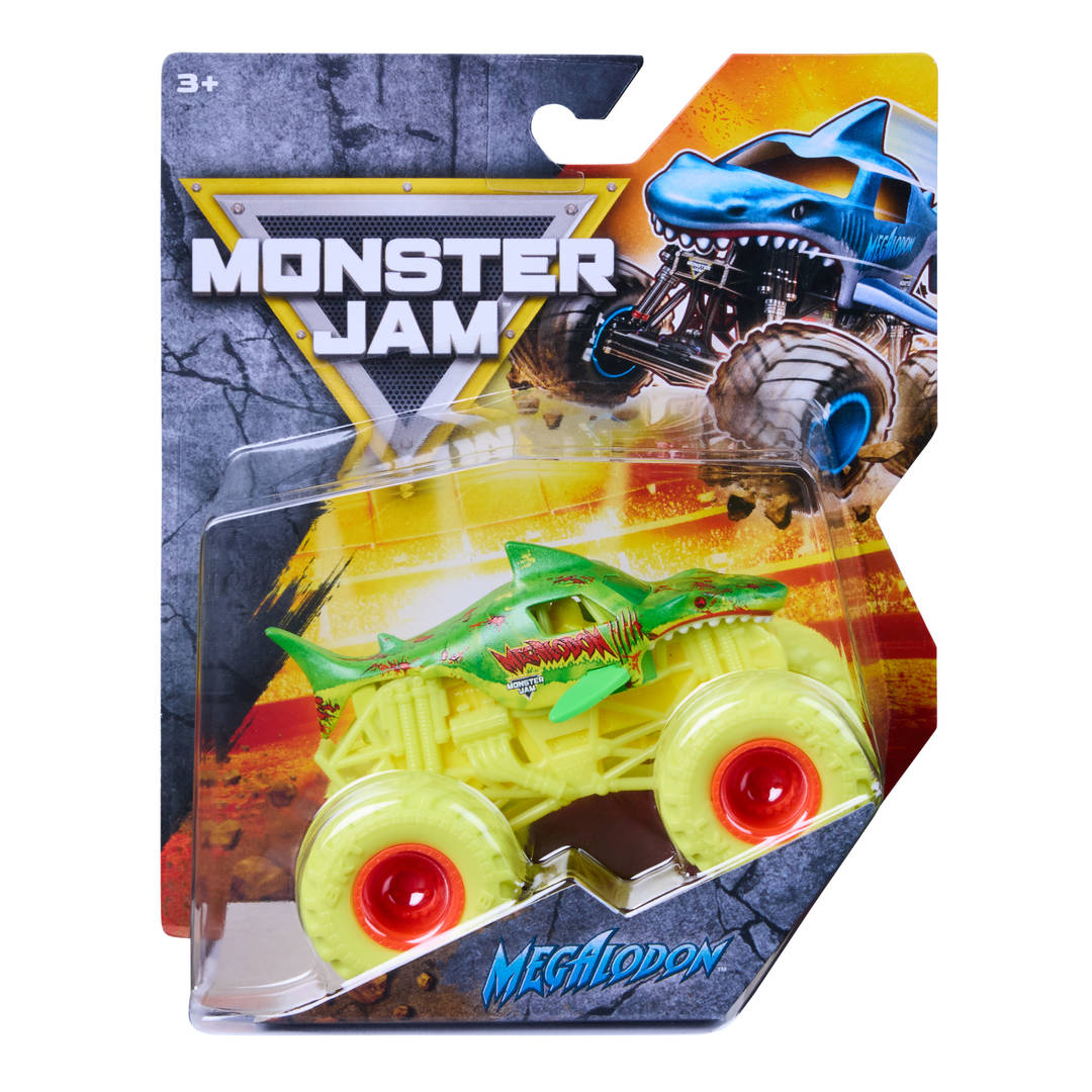 Monster Jam Megalodon Monster Truck Die-Cast Vehicle, 1:64 Scale