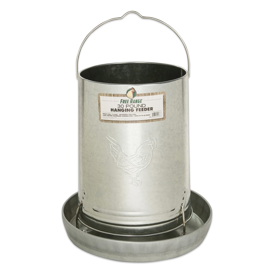 Manna Pro Harris Farms Hanging Poultry Feeder, 30 pounds