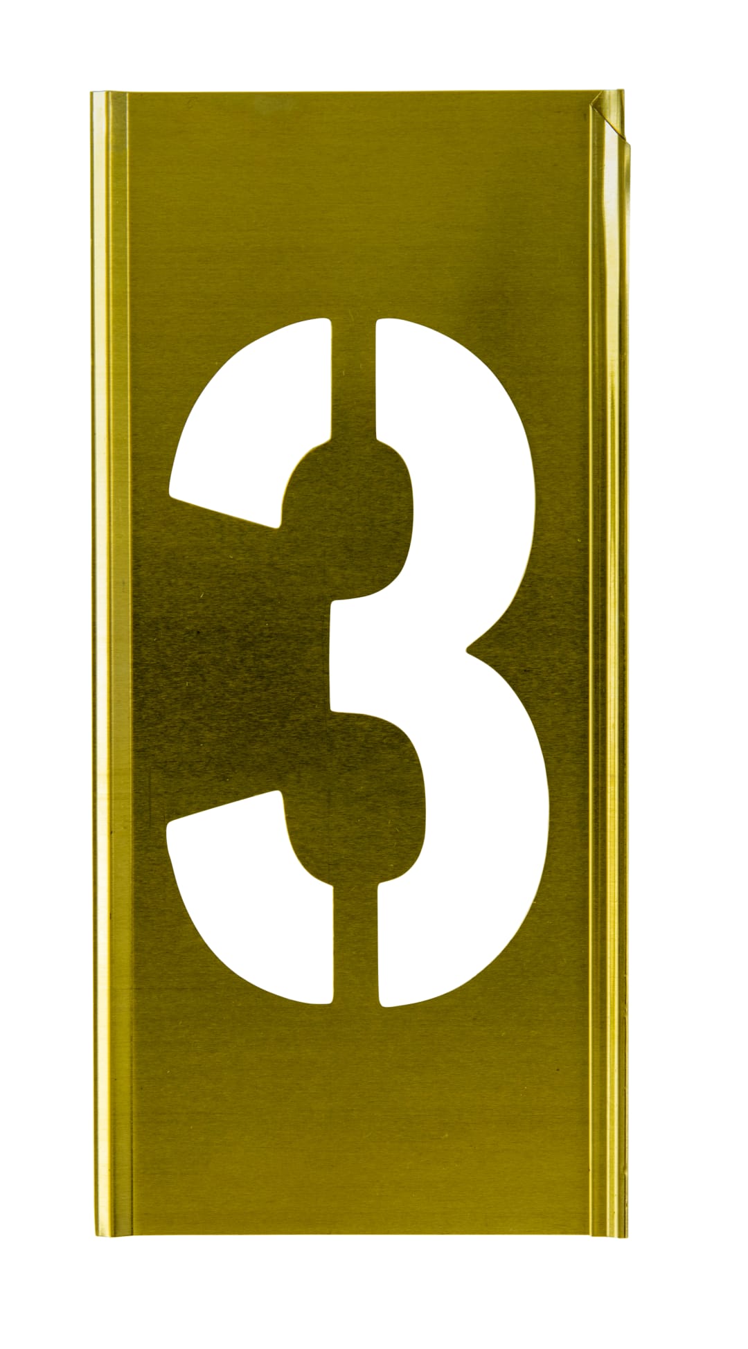 Stencil Sort-6" Brass Gothic 3