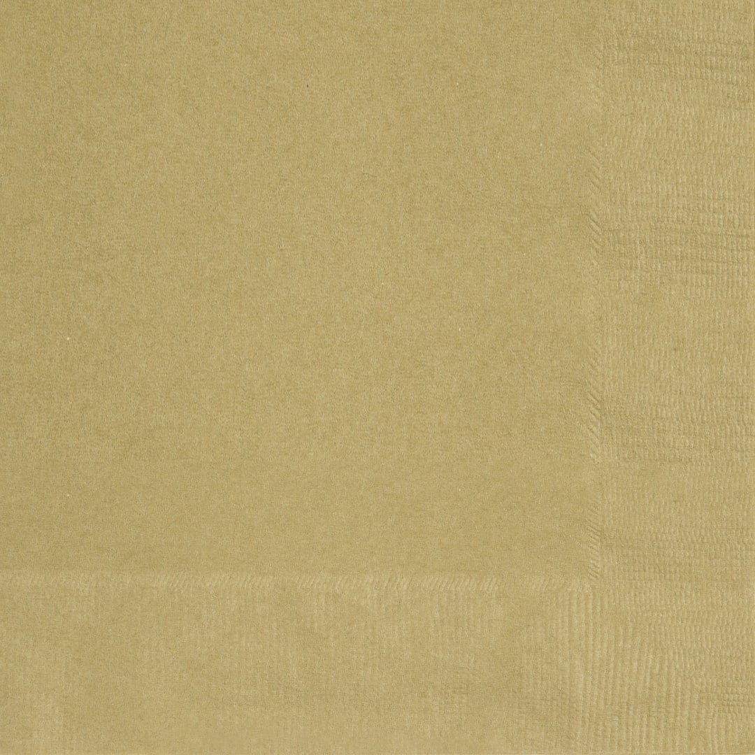Gold Solid Luncheon Napkins, 100ct