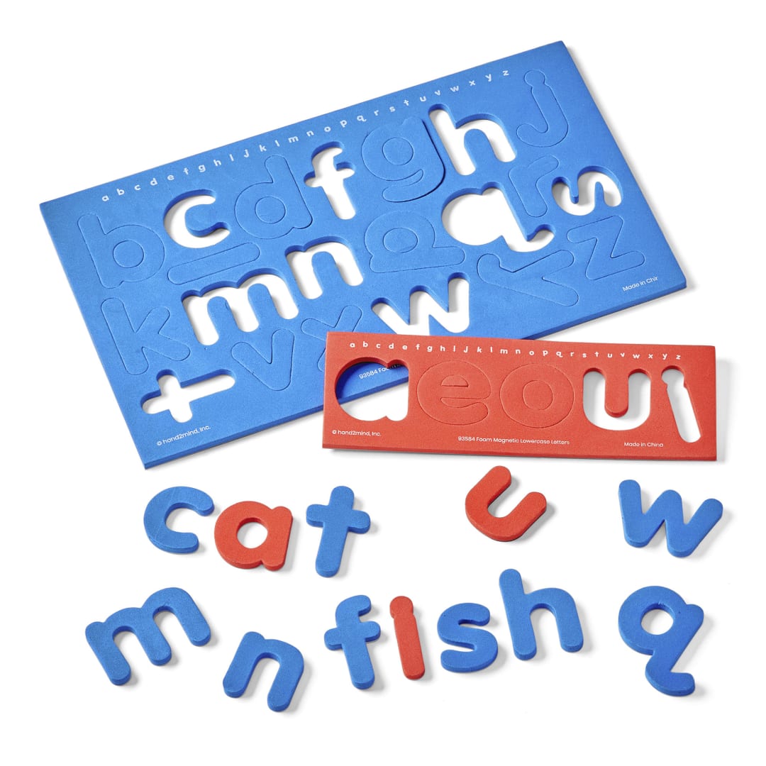 MAGNETIC FOAM LETTERS, LOWERCASE SET/26