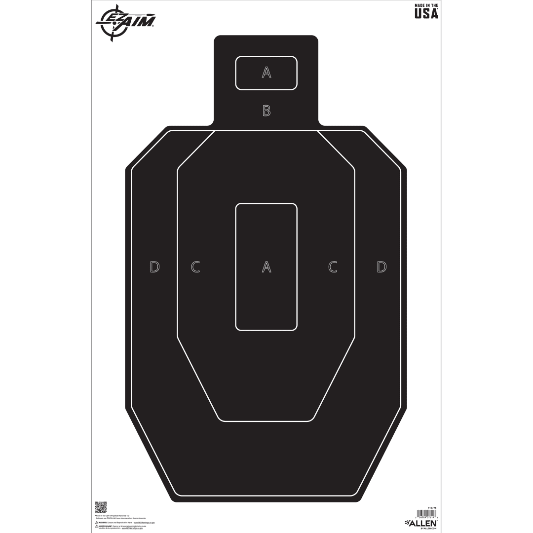 EZ Aim® IPSC Silhouette Target, 23 x 35, 50-pack