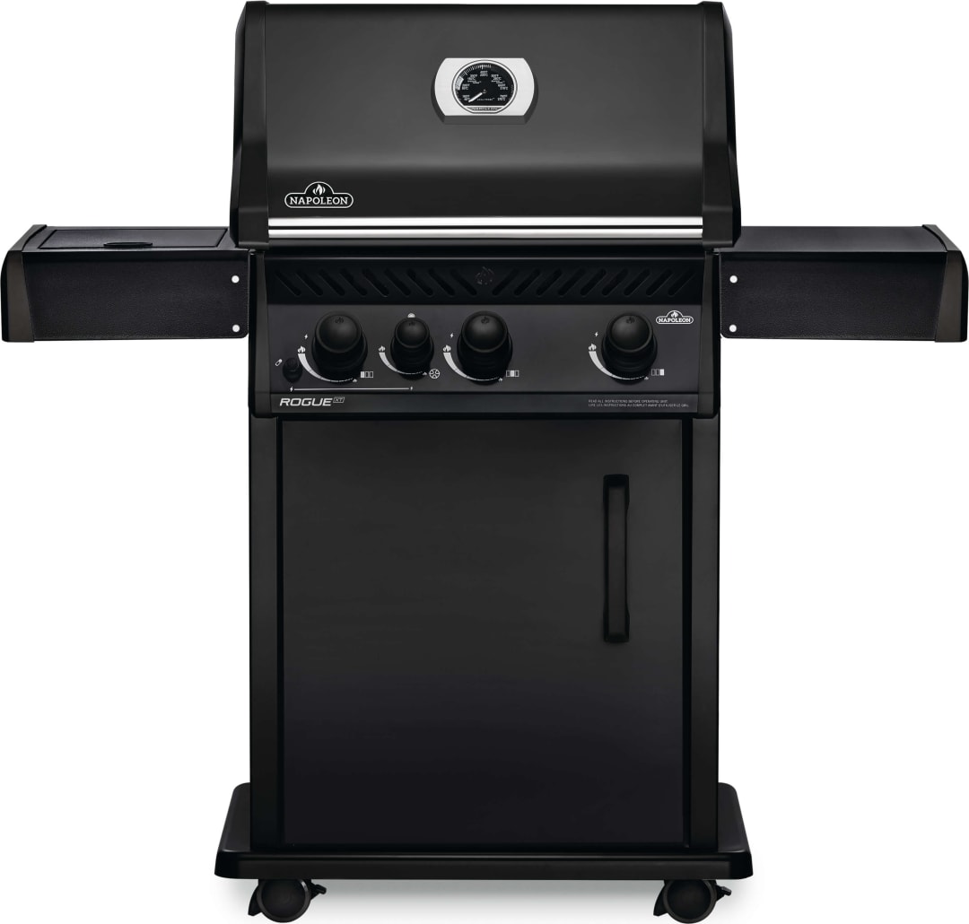 Rogue® XT 425 Natural Gas Grill with Side Burner and Bonus Smoker Box, Matte Black