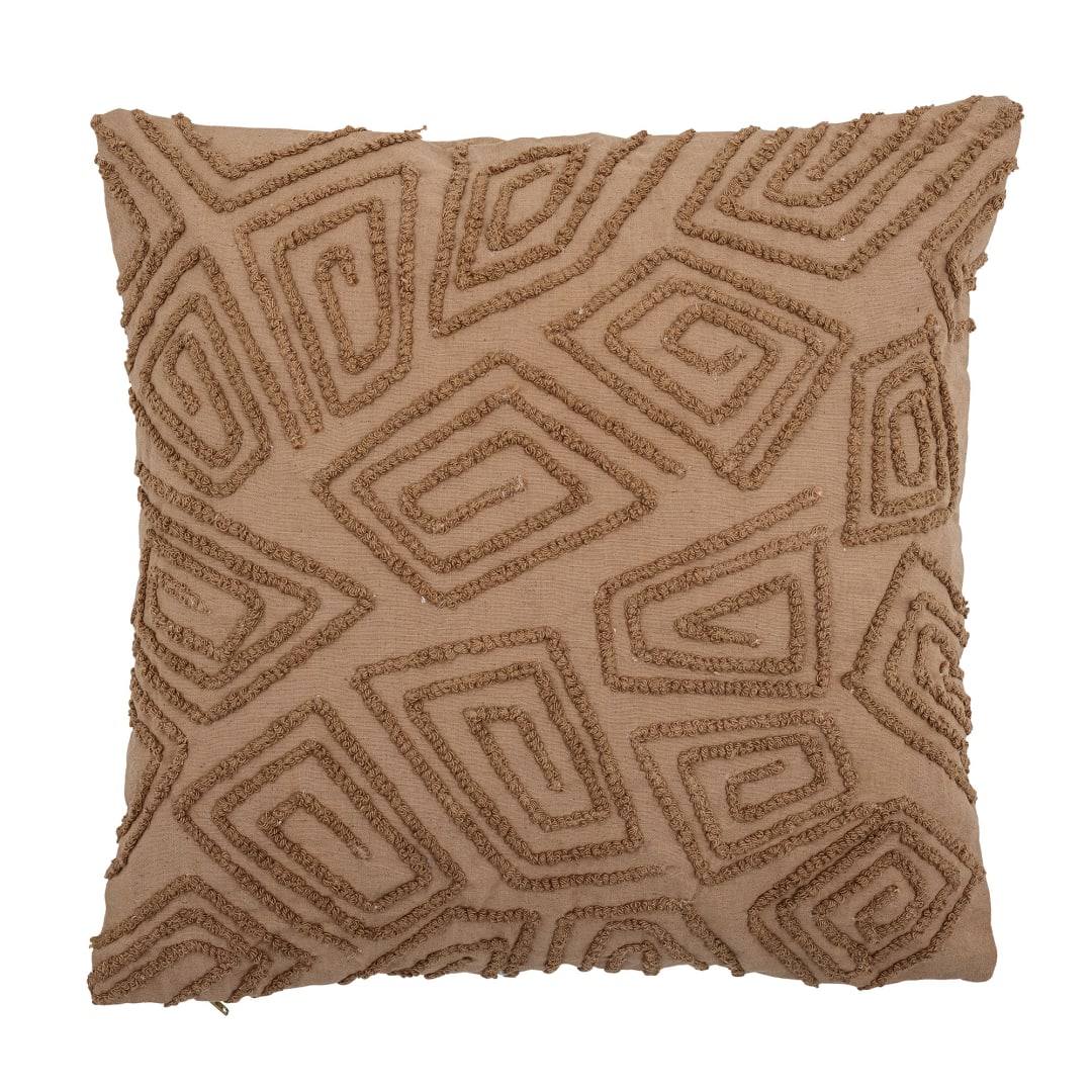 82066277 - Watton Cushion, Brown, Cotton STOCK: 3