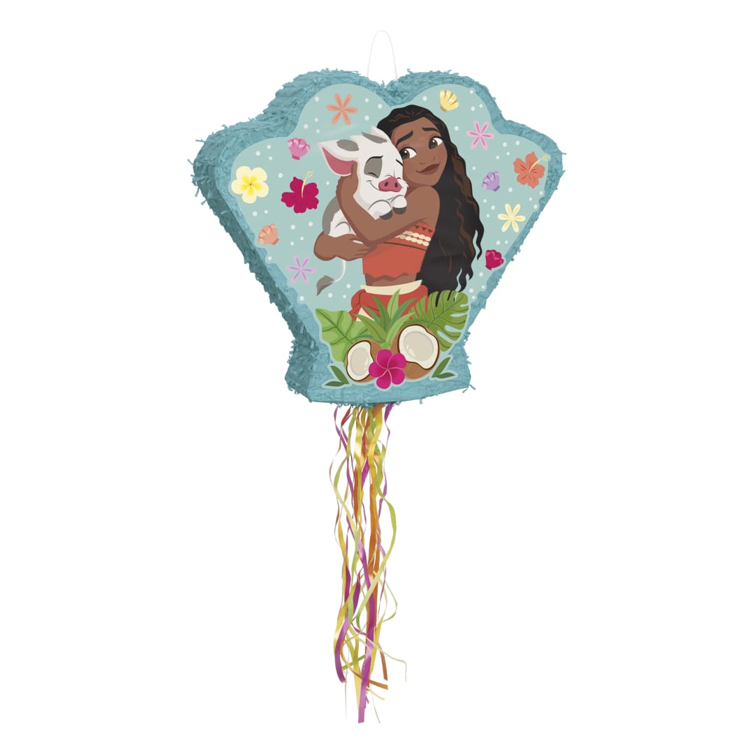 Disney Moana Shaped Drum Pull Piñata