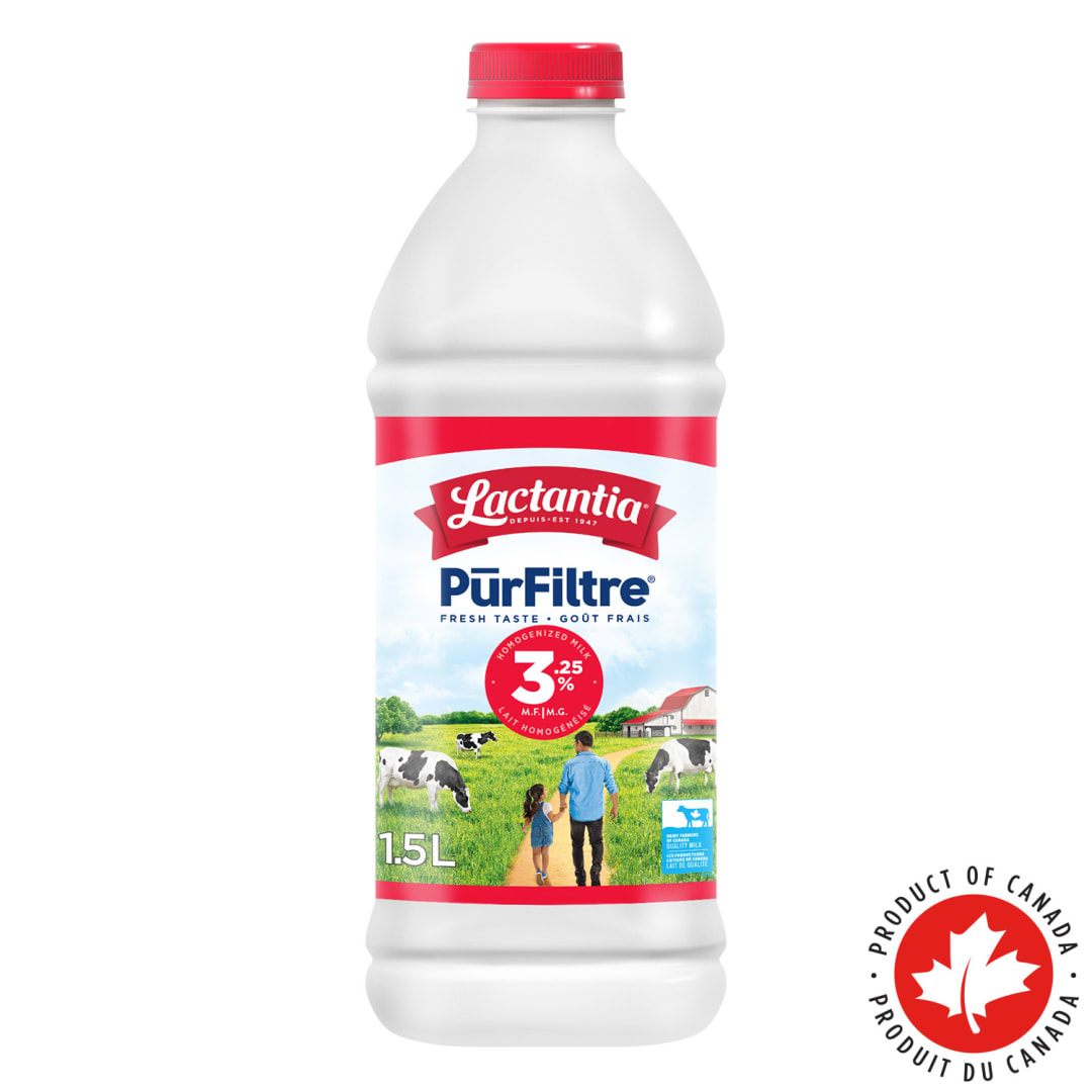 Lactantia PurFiltre Homogenized Milk 3.25%, 1.5L