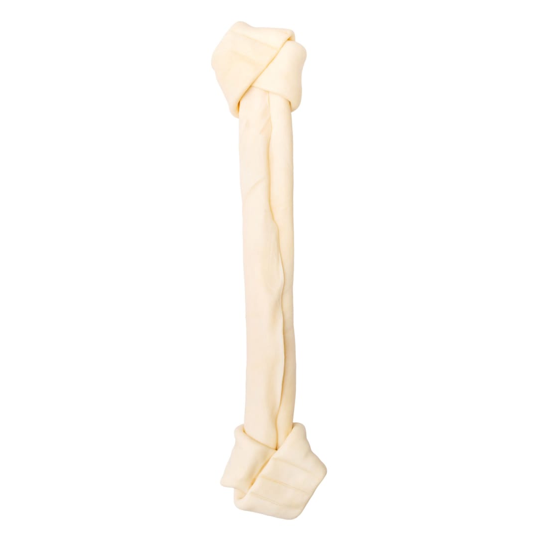 Pet Factory - American Beefhide Knotted Bone Dog Chew (20-22 inch) - Natural Long Lasting Chews for Dental Health, Thick Rawhide Dog Bones from USA Cattle, No Additives