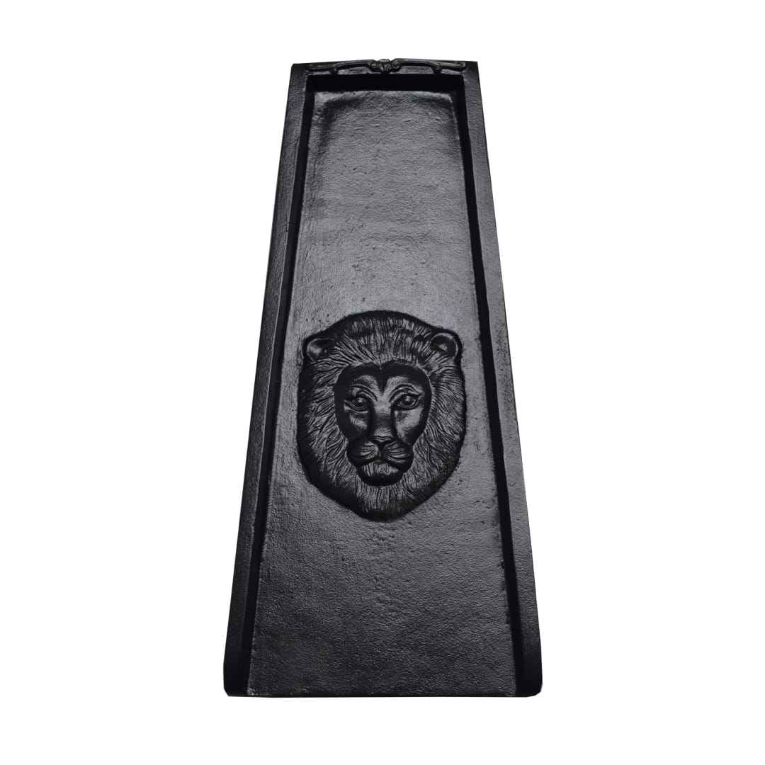 Black Lion Cast Aluminum Downspout Gutter 24 in. Splash Block