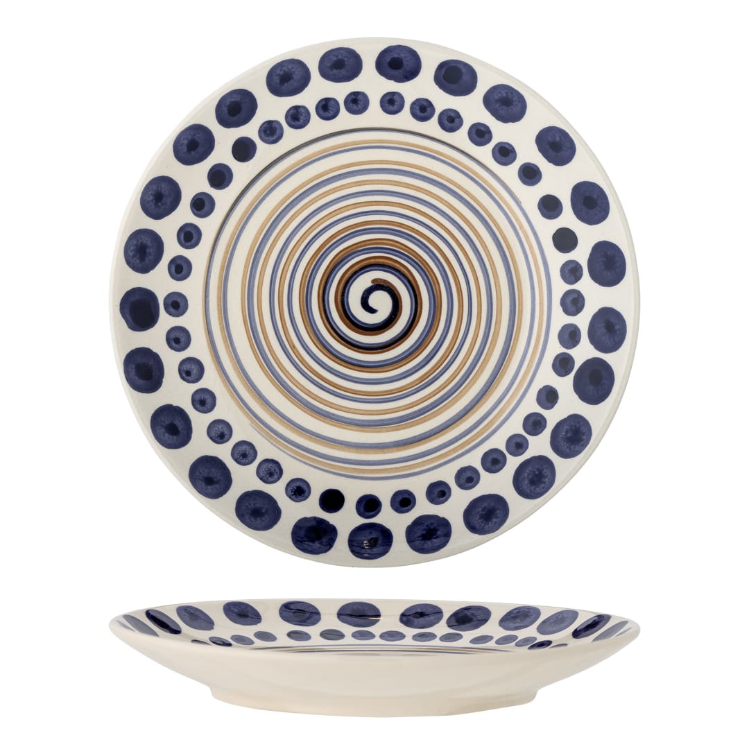 82060436 - Shama Plate, Multi, Stoneware STOCK: 234