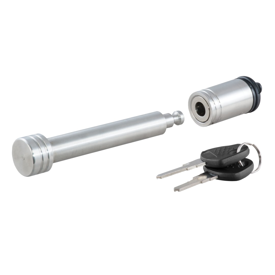 CURT 5/8" Hitch Lock (2" or 2-1/2" Receiver, Barbell, Stainless) #23519