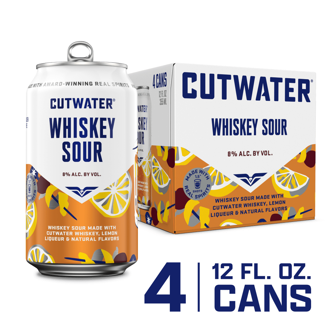 Cutwater Whiskey Sour 4 Pack 12 fl oz Cans