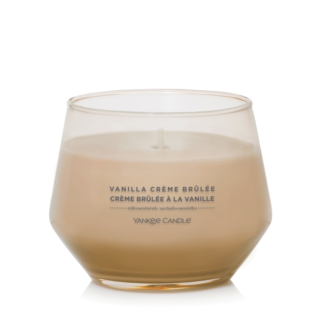 Bougie en pot parfumée Yankee Candle, Crème brûlée à la vanille, collection Studio