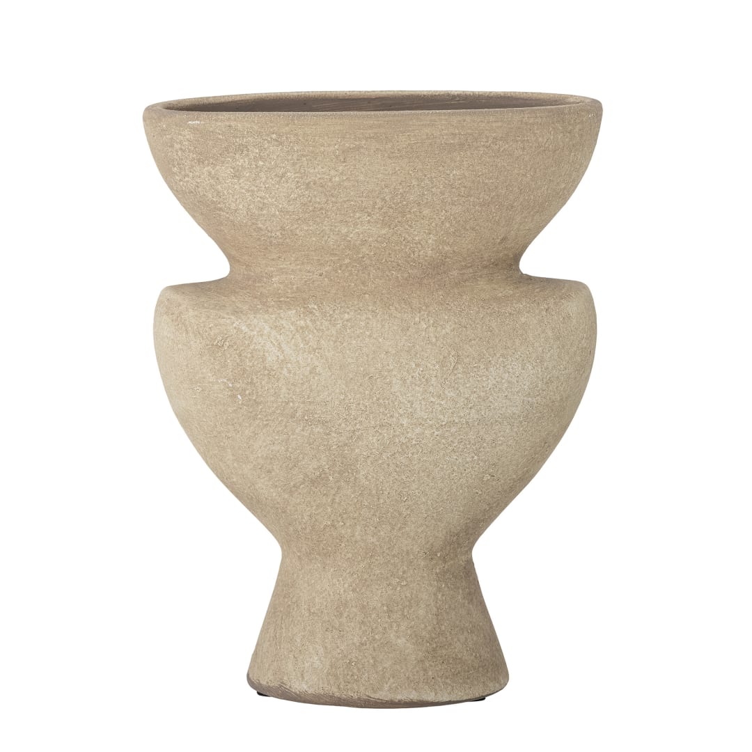 82058251 - Cristel Deco Vase, Nature, Terracotta STOCK: 89