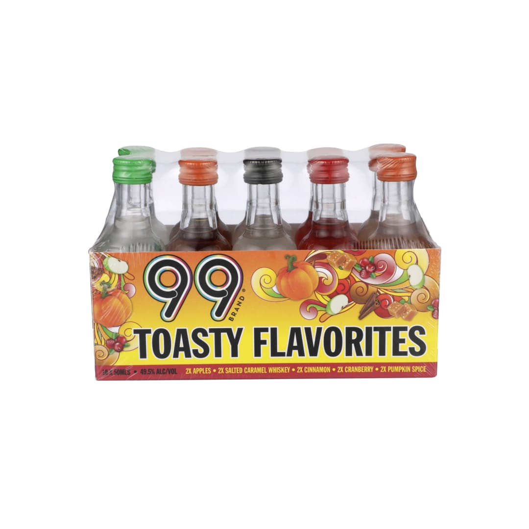 99 Toasted Flavorites Liqueur 10 Pack 50ml 99 Proof